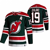 New Jersey Devils 19 Travis Zajac Green Adidas 2020-21 Reverse Retro Alternate Jersey Dzhi,baseball caps,new era cap wholesale,wholesale hats